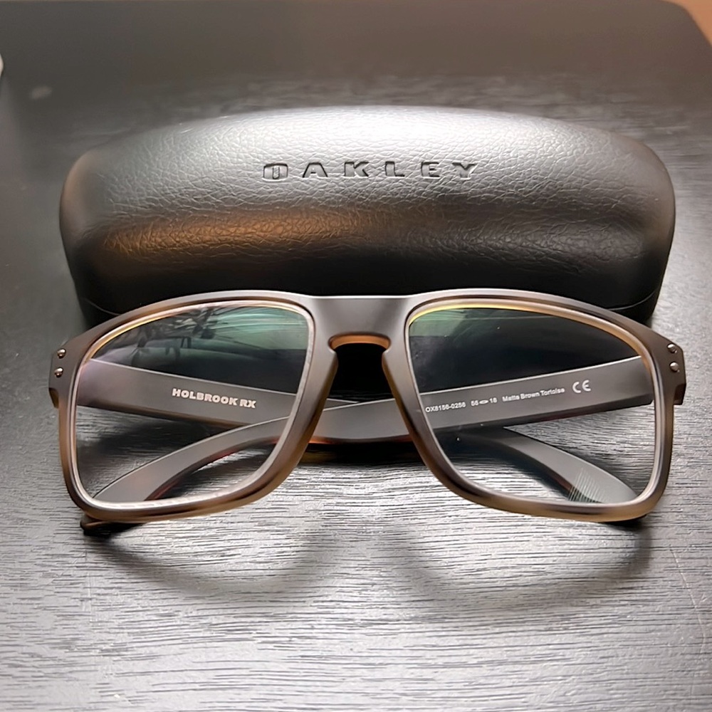 OAKLEY Holbrook Rx Matte Brown Tortoise Mens Frames Size L
